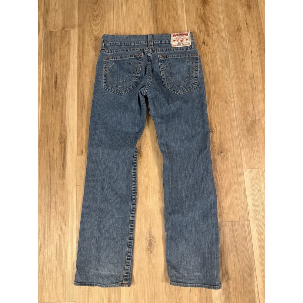 VTG True Religion Jeans Bobby Big T Men's 34x33 Made In USA Light Wash Y2K 90s